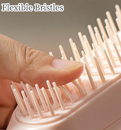 Scalable Small Grooming Dog Brush, Puppy Massaging Hair Brush, for Small Dogs Cats Rabbits of All Hair Types (White)