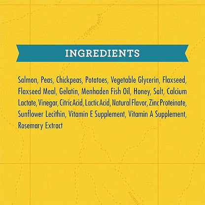 (4 Pack) Zuke Puppy Naturals Training Dog Treats Crafted in The USA, Salmon and Lamb 5oz with 10ct Pet Wipes 5 Piece Set