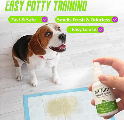 Dog Potty Training Spray & Dog Deodorant Spray, Assisted Puppy Potty Trainingï¼_liminate Dog Urine Odor, 1.69 Fl Oz Spray Set (1.69 Fl Oz Spray Set)