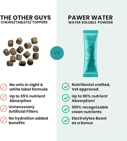 Advanced Joint & Hydration Supplement for Dogs – Vet-Approved - Soluble Powder with Collagen, Electrolytes, 7 Active Nutrients & Vitamins – Chicken Broth Flavor (Up to 4 Weeks Supply)