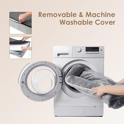 EHEYCIGA Orthopedic Dog Bed for Small Dogs, Waterproof Memory Foam Small Dog Beds with Sides, Non-Slip Bottom and Egg-Crate Foam Medium Dog Couch Bed with Washable Removable Cover, Grey