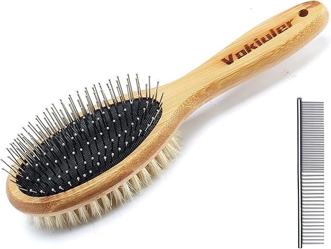 Quiet Ears for Dogs with Dual sides Dog Brush and Dog Comb, Dogs No Flap Ear Wraps for Anxiety Relief, Calming, with Professinal Grooming Brush