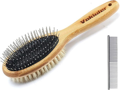 Quiet Ears for Dogs with Dual sides Dog Brush and Dog Comb, Dogs No Flap Ear Wraps for Anxiety Relief, Calming, with Professinal Grooming Brush