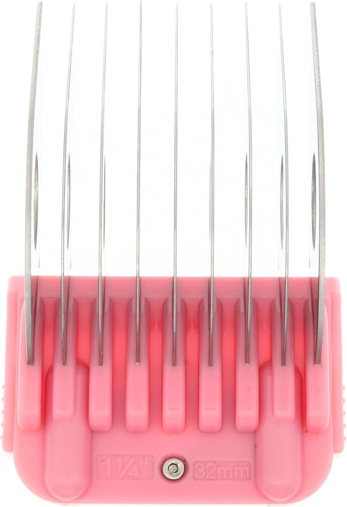 32mm 1 1/4" Animal Clipper Guard Attachment (Not Compatible on 5-in-1 Blade) for A5 Series Clippers |Stainless Steel Blade for Dog Groomer| Snap-On/Off Guard Combs for Dog Grooming (Standard COMB32MM)