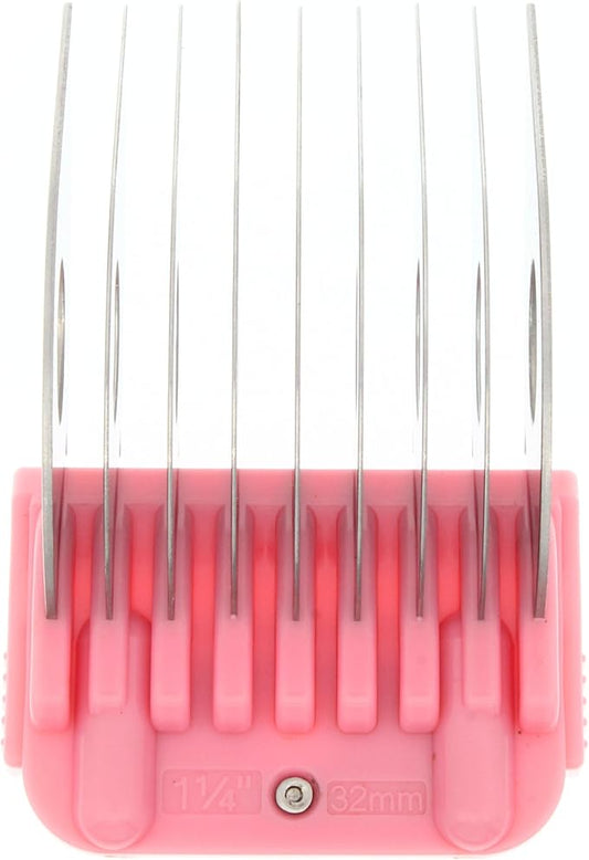 32mm 1 1/4" Animal Clipper Guard Attachment (Not Compatible on 5-in-1 Blade) for A5 Series Clippers |Stainless Steel Blade for Dog Groomer| Snap-On/Off Guard Combs for Dog Grooming (Standard COMB32MM)