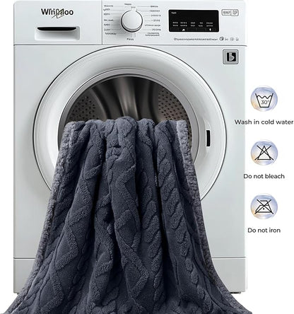 Waterproof Pet Blanket, Liquid Pee Proof Dog Blankets for Sofa Bed Couch, Reversible Sherpa Fleece Furniture Protector Cover for Small Medium Large Dogs Cats,Dark Grey Mediumï¼57" x 40"ï¼