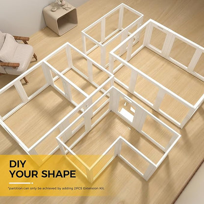 Clear Acrylic Plastic Dog Playpen Indoor,for Puppy Cat Rabbit Ferret Transparent Pet Pen,Easy Assemble Whelping Crate Kennel Cage Enclosure for Small & Medium Dogs (30.3" Height, 8PCS)