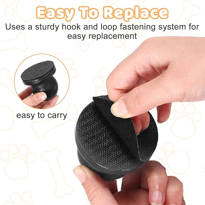 Dog Nail File Board with 3PCS Replaceable Sandpaper, Wooden Dog Nail Scratch Board Pad, Puppy Stress-Free Training Claw Care Emery Pad Treat Box Trimmers Accessories(Black)