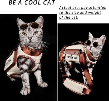 Dog Lift Harness Dog Carrier VES Harness Adjustable Leash with Small Puppy Treat Bag,Fits Most Cars,XS