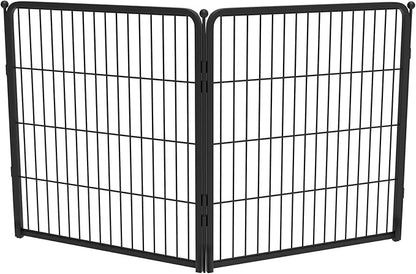 FXW Homeplus Dog Playpen for Indoor Use - Stress-Free and Safe Play, Heavy Duty 32 Inch 2 Panels Dog Pen for Puppies, Small and Medium Dogs, Black_atented