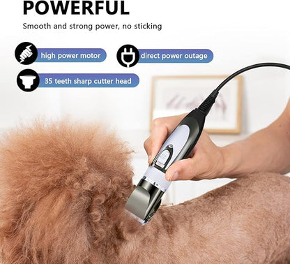 12V Professional Dog Clippers for Grooming, Electric Sheep Shears Pet Grooming Clippers for Thick Coat Heavy Duty Animal Hair Fur Trimmers Shaver