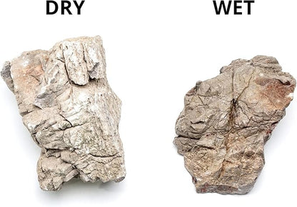 SubstrateSource Natural Stone for Aquarium, Terrarium, Paludarium, Reptile Enclosures - Set of Decorative Rocks for Landcapes, Aquascaping, Fish Tank Decor (Elephant Skin Stone, 10 Pounds, 2-7")