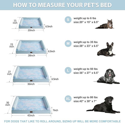 BFPETHOME Dog Beds for Large Dogs, Orthopedic Dog Bed for Medium Large Dogs,Big Waterproof Couch Dog Pet Bed with Removable Washable Cover