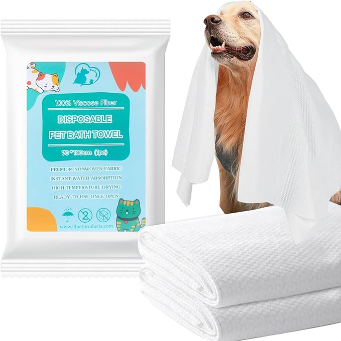 3 Pack Disposable Dog Towel,Soft Large Dog Bath Towels Made of Microfiber for Drying Dogsï¼_ats (3)