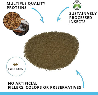 Fluval Bug Bites Tropical Fish Food, Small Granules for Small to Medium Sized Fish, 1.6 oz., A6577 (Pack of 2)