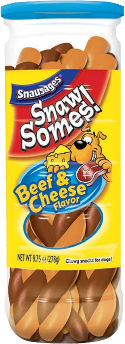 Snawsomes Dog Treats, Beef And Cheese, 9.75 Ounce (Pack Of 5)