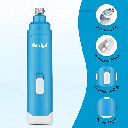 Boshel Pet Nail Grinder for Dogs, Dog Nail Grinder Quiet Noise, Dog Nail Trimmers for Large Dogs to Small Puppy & Cats, Nail Clippers for Dogs, Dog Nail File, Dog Nail Trimmer, Dog Toenail Grinder