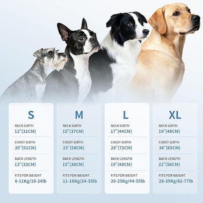 Dog Shirt, Lightweight Breathable Dog Cooling Vest Sun Protection Pet T-Shirts Quick Dry Soft Stretchy Reflective Label Pet Clothes - Small Medium Large Dogs (Water Drop 1PC, Medium)