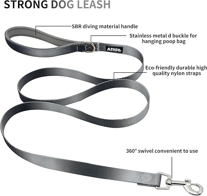 AIITLE No Pull Small Dog Harness and Leash Set- Escape Proof/Quick Fit Dog Halter Harness,Easy for Training Walking -Sturdy Buckle and Double D Ring -Puppy Harness for Small Dogs,Black-Grey Gradient S