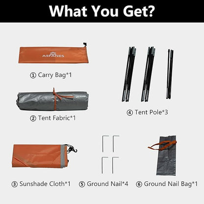 Outdoor Waterproof Pet Camping Tent, Cave Bed for Indoor Cats and Small Dogs, Portable Cat House Dog House, 29.5x29.5x18.9'', Orange, M.