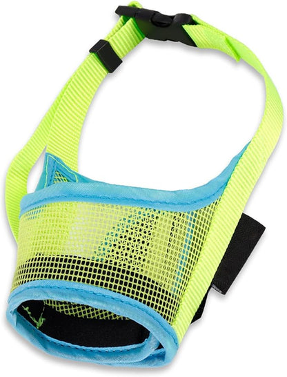 Dog Muzzle - Breathable Drinkable Adjustable Loop Pets Muzzle for German Shepherd Husky Labrador Retriever - Soft Air Mesh Muzzle for Small Medium Large Dogs Anti Biting Barking Chewing