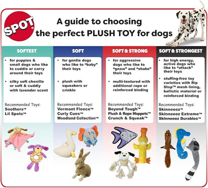 SPOT Skinneeez Fox 23-Inch Stuffing-Free Plush Dog Toy – Realistic Design with 2 Squeakers – Durable, Soft Polyester for Medium & Large Dogs – Tug, Fetch & Shake Play – for Moderate Chewers
