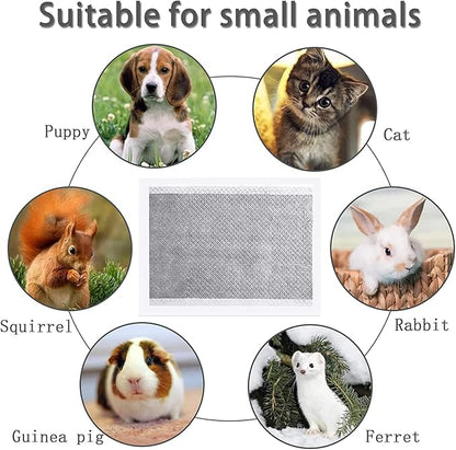 kathson Rabbit Pee Pads Disposable Cage Liners 100PCS All Absorb Black Carbon Odor Control Bunny Training Accessories with Quick-Dry Surface for Puppy Guinea Pig Kitten Hedgehog Small Animals
