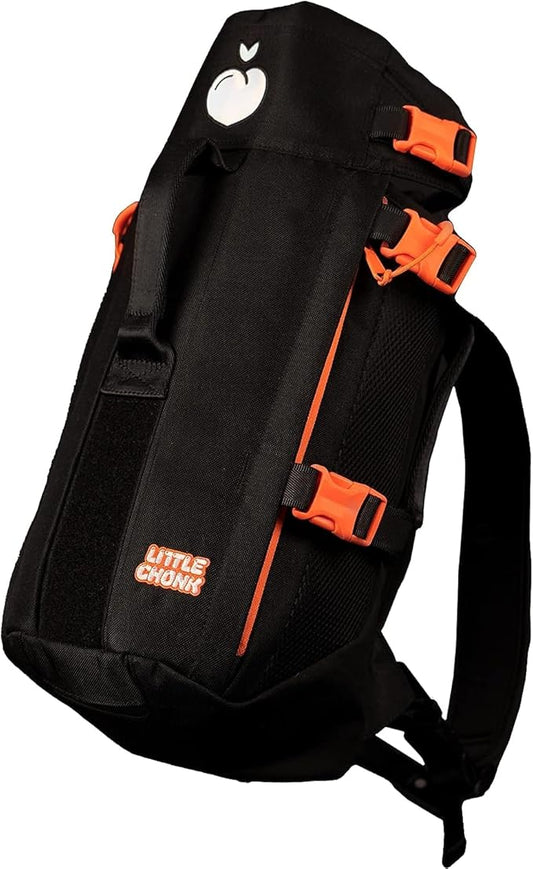 The Maxine One Small Dog Carrier by Little Chonk | Dog Backpack Carrier for Small Sized Breeds | Adjustable Front Facing Pet Carrier for Travel | Dog Hiking Backpack -Bark After Dark Black