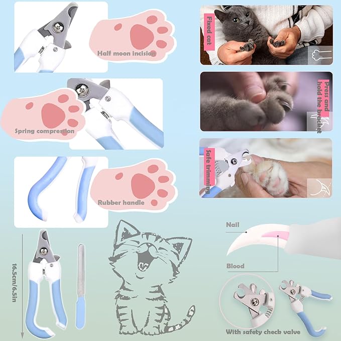 Dog Paw Cleaner Pet Paw Cleaning Kit with 150ml/5.12fl.oz Waterless Foaming Microfiber Towel Feet Balm Cordless Electric Paw Trimmer with LED Light Dog Cat Nail Clippers&Safety Stop