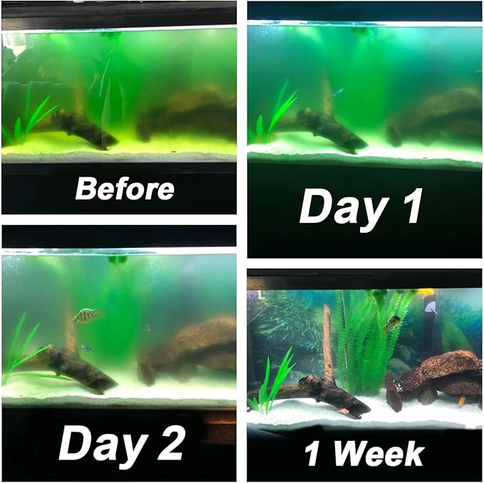 2-Pack 11W Aquarium UV Light for 55-150 Gallon Fish Tank Aquarium Algae Clean Light Green Machine Algae Remover