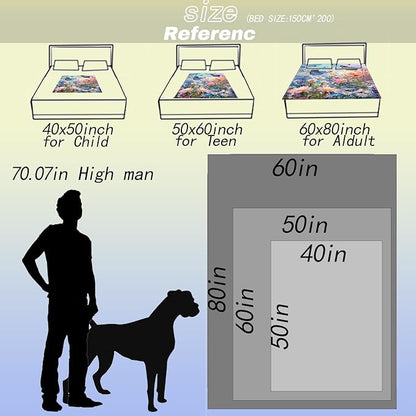 Enchanted Garden Butterflies Throw Blanket - Soft, Cozy, Lightweight Flannel - Warm, Plush, Fuzzy Decor for Couch, Office, Travel - Vibrant Flower and Butterfly 60×80 Inch