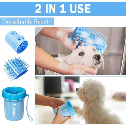 Dog Paw Cleaner for Dogs (with 3 Absorbent Towels), Dog Paw Washer, Muddy Paw Cleaner, Pet Foot Cleaner