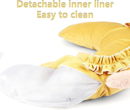 Pet Pillow for Dogs, Dog Calming Pillow, Cat Pillow, Soft Dog Neck Pillow, U-Shaped Pillow for Cat and Dog, Machine Washable Pet, Improve Pet Sleeping