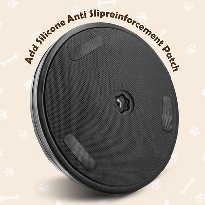 Dog Nail Scratch Board - 3 in 1 Rotatable Round Dog Scratch Pad for Nails with Treat Box, Dog Nail File Toy, Scratching Board for Dogs,Shorten Dog_ Side Nail Easier for Small and Large Dogs