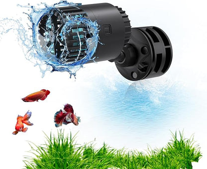 Aquarium Wave Maker -1050 GPH Power Heads with Magnetic Suction Base, Ultra-Quiet 360 Degree Rotating Submersible Aquarium Powerhead for 20-60 Gal Saltwater & Freshwater Fish Tanks