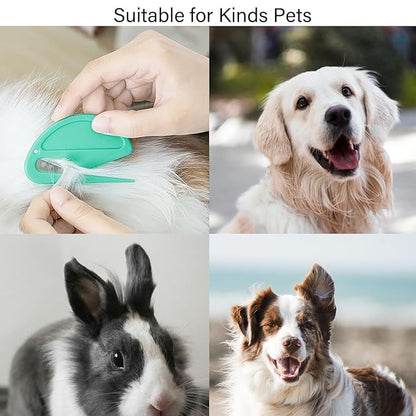 5 Pcs Knotting Combs, Pet Grooming Tool, Cat Hair Remover,Dog Grooming Comb Knot Remover, Pet Hair Removal Tool for Cat, Dog, Pet Hair Shedding Tool Supplies for Removing Tangled and Loose Hair