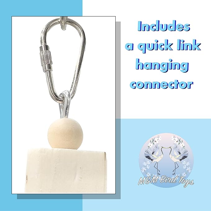 1128 Natural Rainbow Sola Stick Stack - Handcrafted Foraging Bird Cage Toy, Great for Sm to Med Size Birds