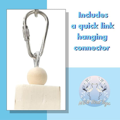 1128 Natural Rainbow Sola Stick Stack - Handcrafted Foraging Bird Cage Toy, Great for Sm to Med Size Birds