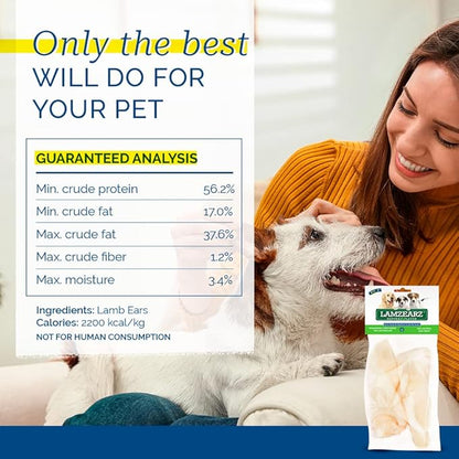 Pet Center, Inc. (PCI - Lamzearz - 2 Pack of Premium Lamb Ear Dog Treats