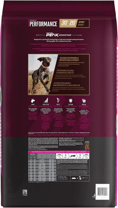 Eukanuba Premium Performance 30/20 Sport Dry Dog Food, Dry Dog Food with Protein and Fat to Support Optimal Energy, 28 lb Bag