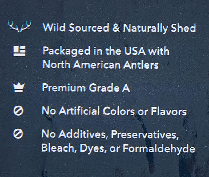 Amazon Brand - Wag Elk Antler - Whole - X-Large 9.5-10.5 inches (Best for Dogs over 45 lbs)