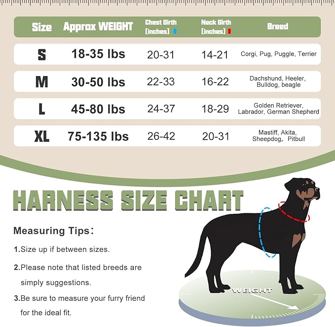 AUROTH Tactical Dog Harness for Small Medium Dogs No Pull Adjustable Pet Harness Reflective K9 Working Training Easy Control Pet Vest Military Service Dog Harnesses Woodland Camo M