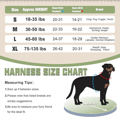 AUROTH Tactical Dog Harness for Small Medium Dogs No Pull Adjustable Pet Harness Reflective K9 Working Training Easy Control Pet Vest Military Service Dog Harnesses Woodland Camo M