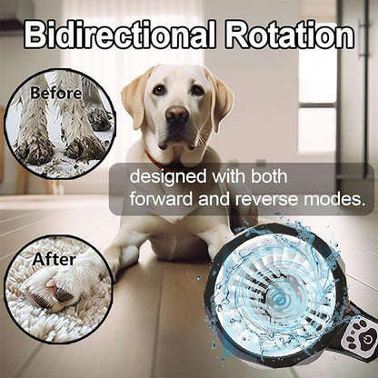 Dog Paw Cleaner, Washer with Soft Silicone Brush, Rechargeable Automatic Pet Paw Cleaner Cup for Small Medium Dogs and Cats