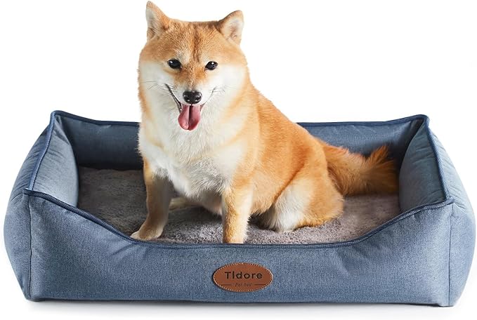 Orthopedic Dog Beds for Medium Large Dogs, Durable Egg Crate Foam Sofa Dog Bed wit Washable Removable Cover,Waterproof Lining and Nonskid Bottom,Pet Bed for Small Dogs