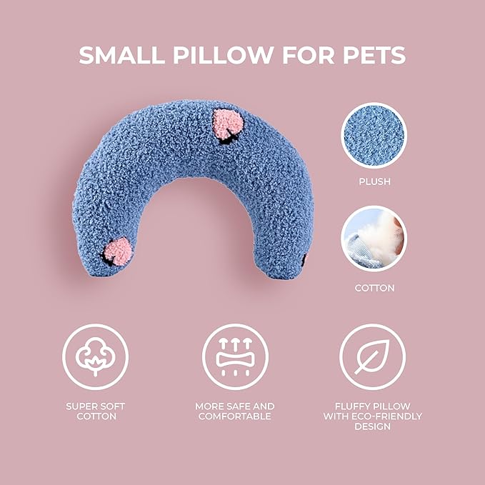 Dog Pillow - Pet Pillow - Dog Pillows for Small Dogs - Dog Neck Pillow - Dog Calming Pillow - Cat Pillow- Small Dog Pillow - Dog Pillows - Donut Cat Pillows for Indoor Cats