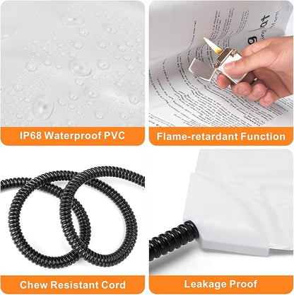 Heated Cat Bed, 11 Adjustable Temperature Pet Heating Pad Indoor for Dogs Cats Heating Mat with Timer, Auto Power Off, Electric Pet Heating Pad for Cat House (Grey, S(18" x 16"))