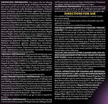 256:1 Disinfectant, 1 Gallon - Liquid Concentrate Disinfectant and Deodorizer, Sanitizer for Veterinary Clinics and Kennels, Effective Against Viruses and Bacteria (Wintergreen)