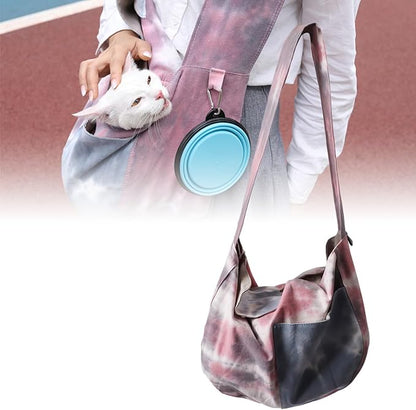 HEEPDD Dog Carrier Sling, Pet Carrier Tote Bag Hands Soft Carrying Travel Shoulder Bag for Small Dogs Cats (Large)