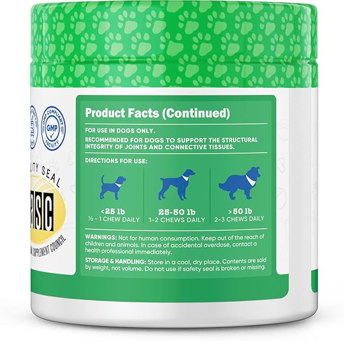 Nutricost Pets Hip & Joint Support Soft Chews for Dogs (Beef Flavored) 60 Soft Chews - Supports Healthy Joints & Mobility, NASC Certified